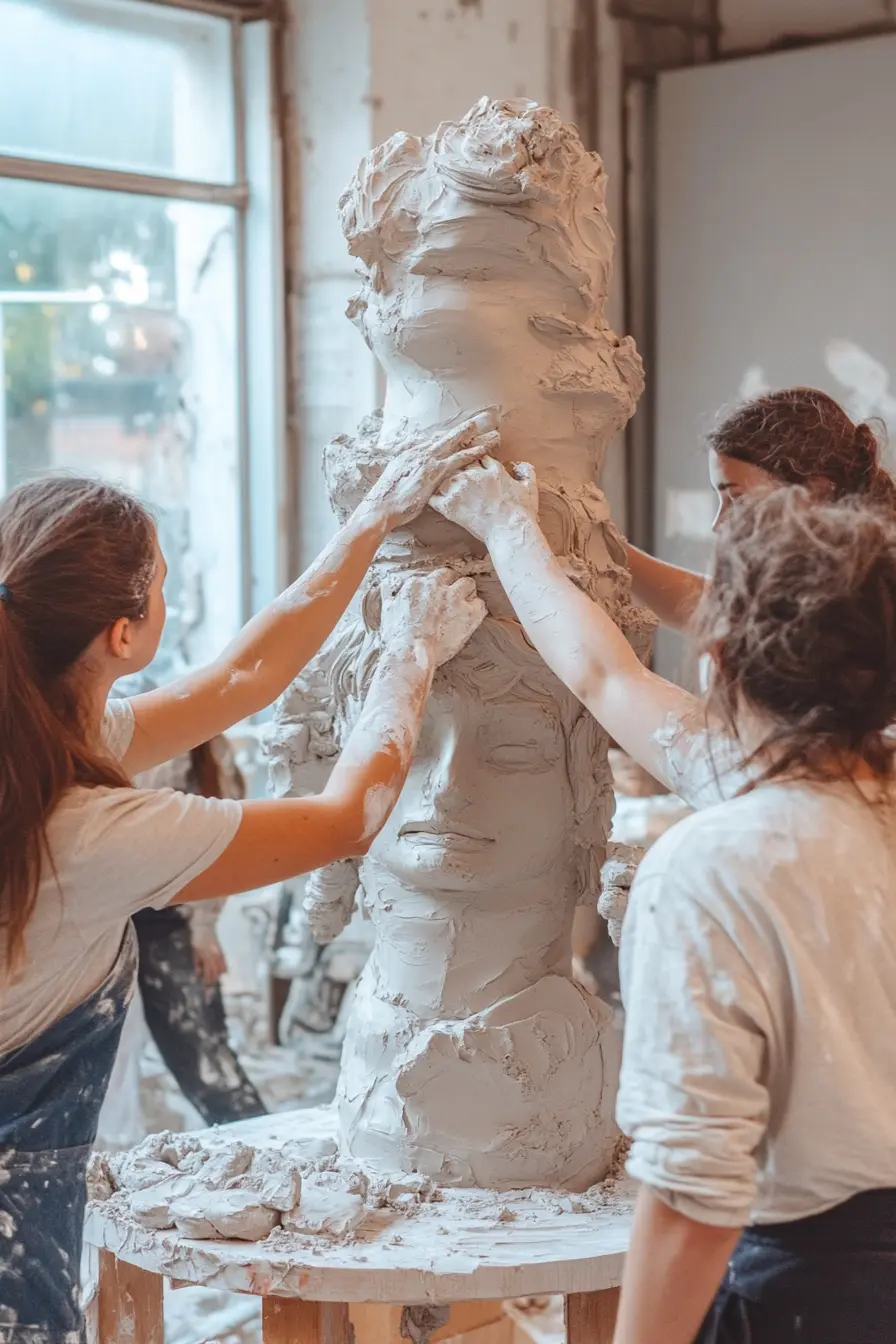 Collaborative Clay Totem