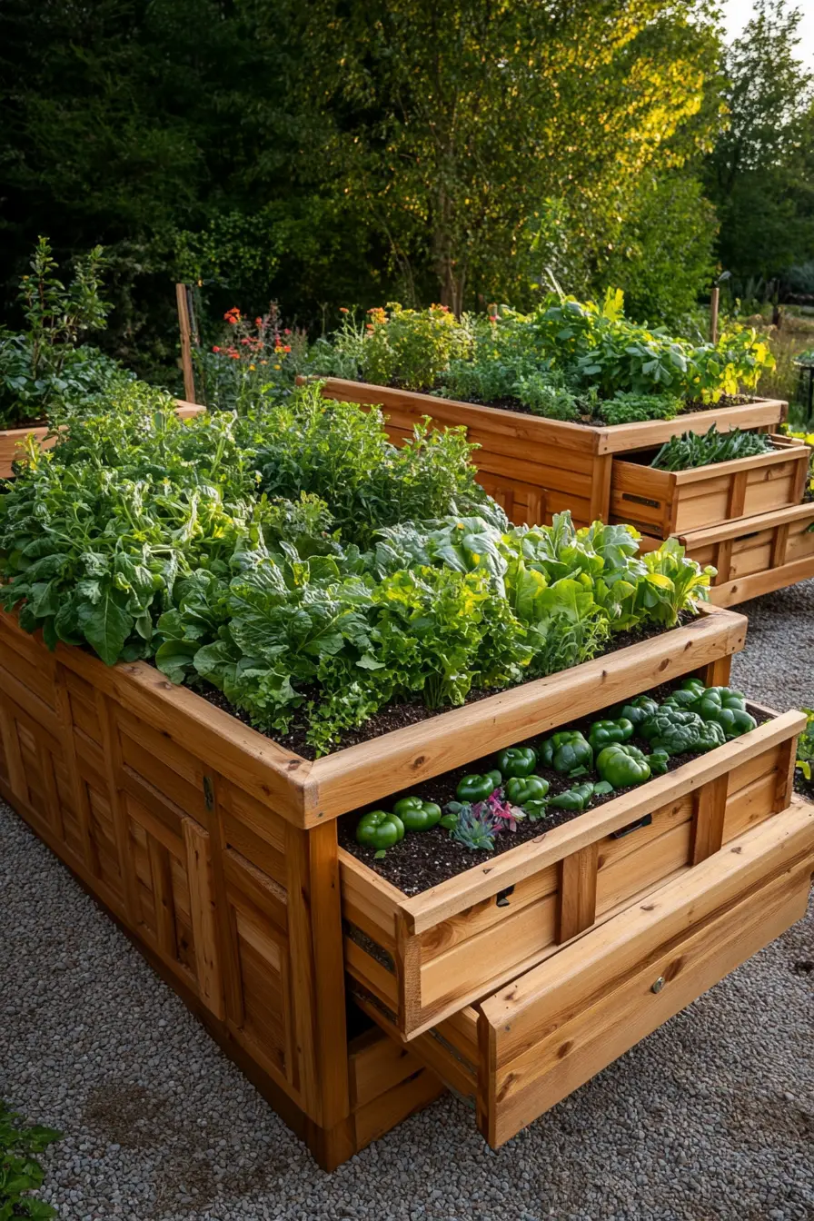 Raised Bed with Built-In Storage