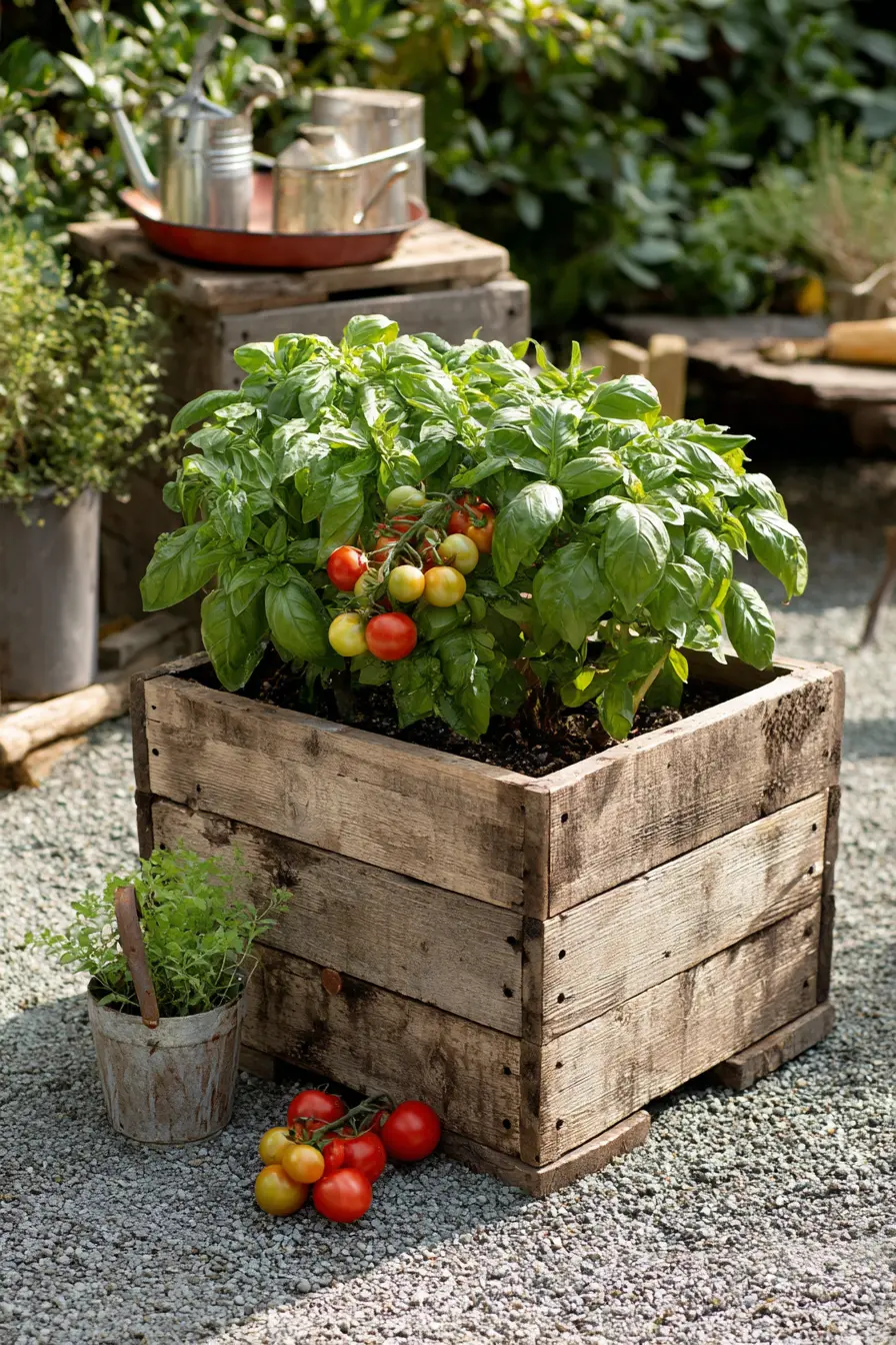 Reclaimed Pallet Box Planter
