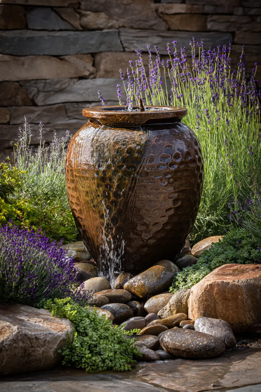 Repurposed Urn Fountain
