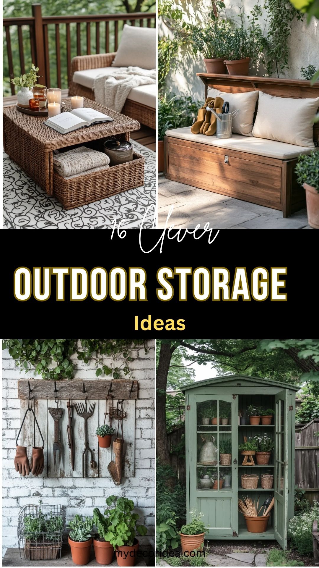 16 Clever Outdoor Storage Ideas That’ll Transform Your Patio Into an Organized Paradise
