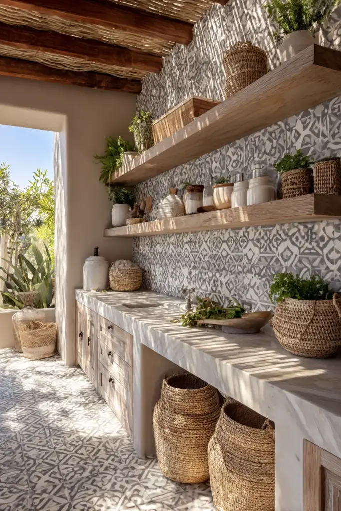 Tropical Bohemian Outdoor Oasis