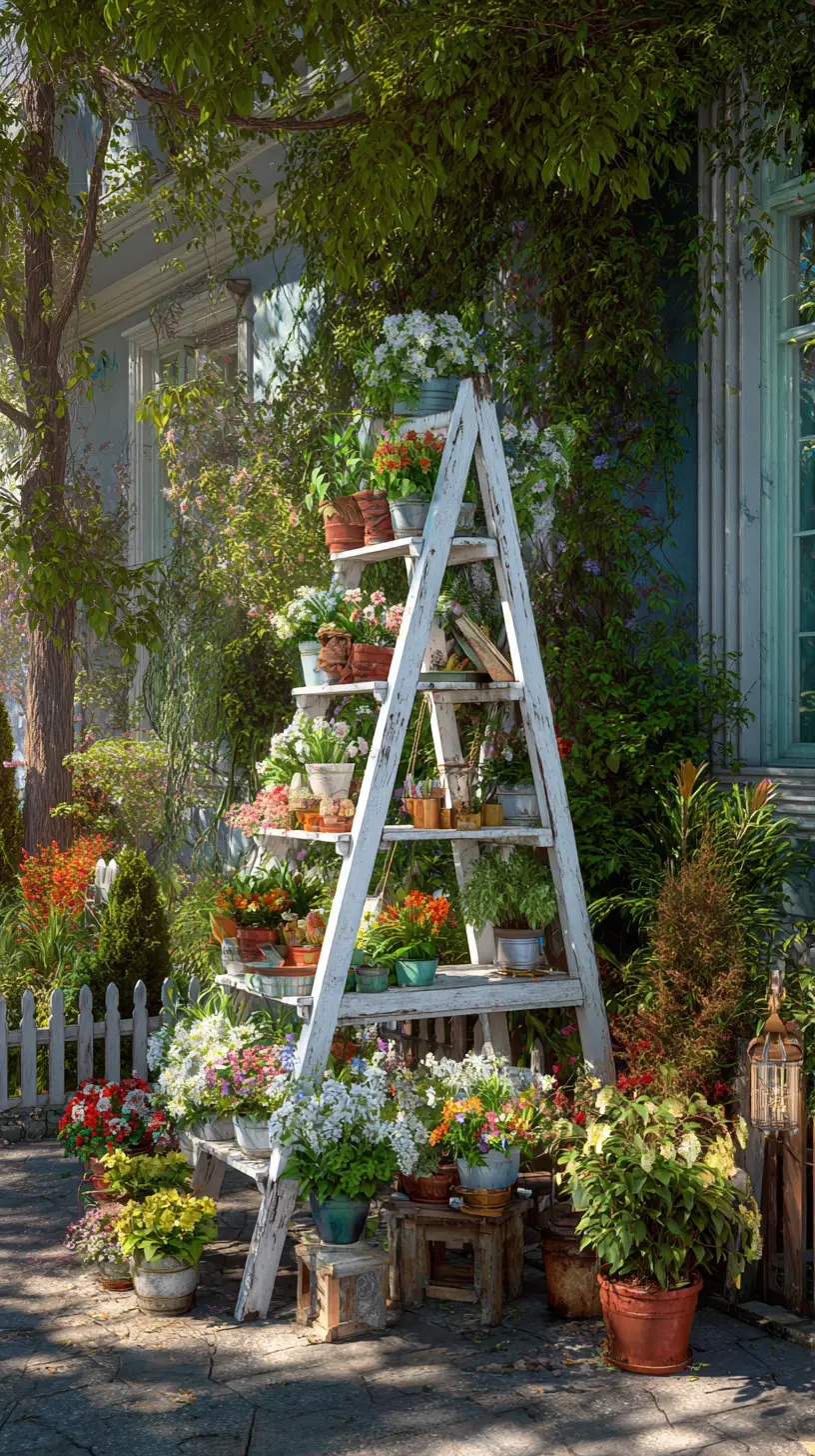 Use Tiered Plant Stands for More Space