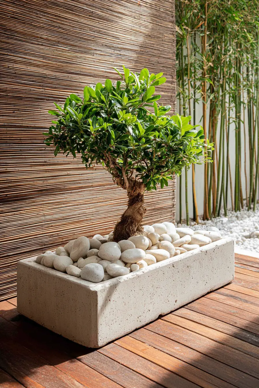 Zen Stone Planter Box