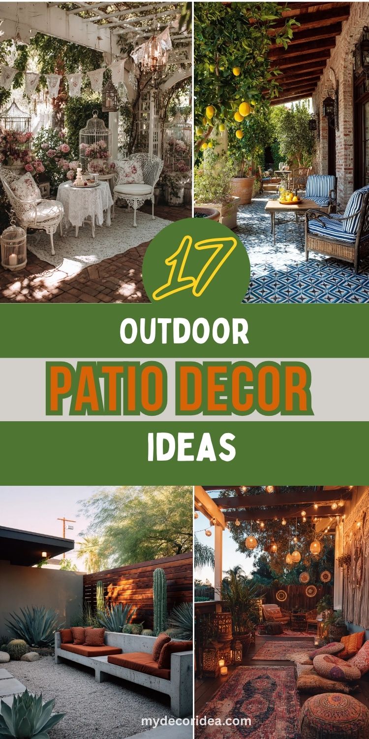 17 Outdoor Patio Decor Ideas

