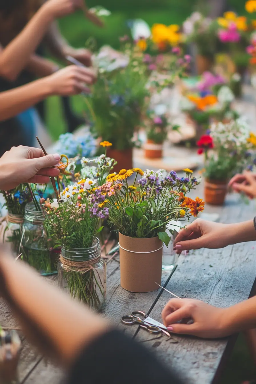DIY Wildflower Arrangement Party