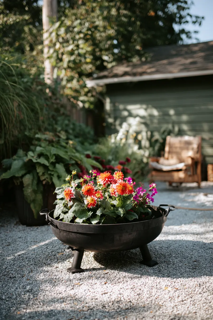 Fire Pit Planter Conversion