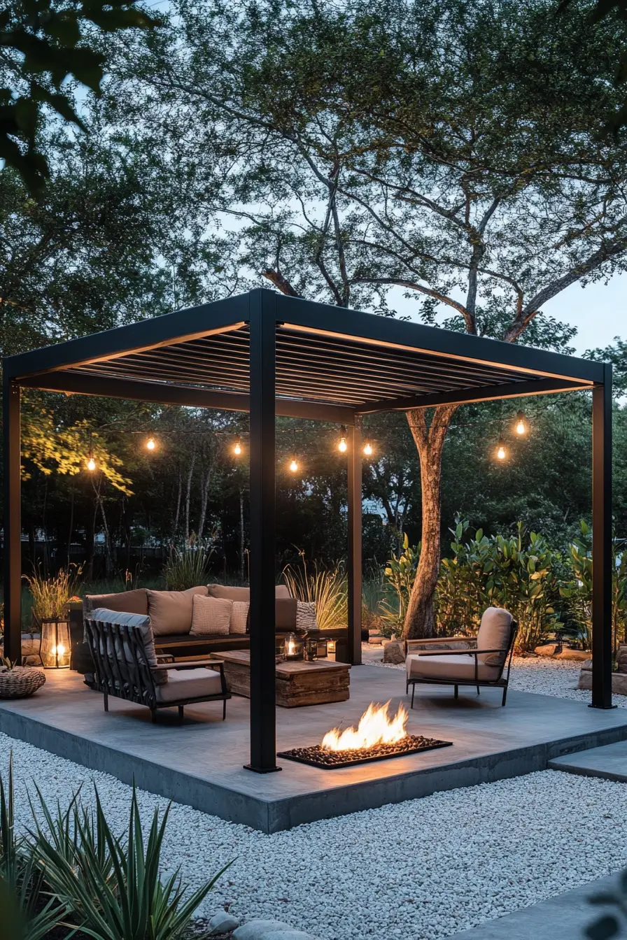 Industrial Steel Frame Gazebo