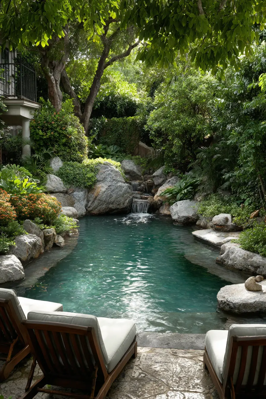 Small Pools with Water Features
