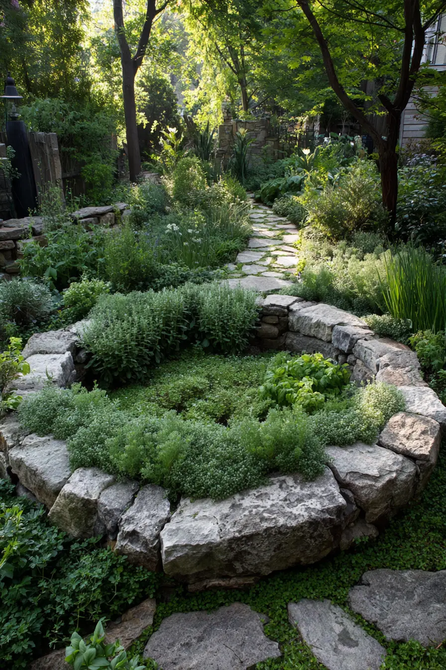 Sunken Herb Pit Garden