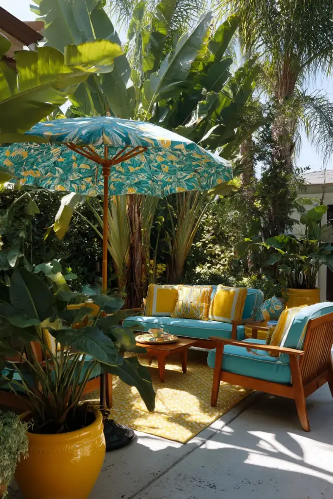 Tropical Umbrella Garden