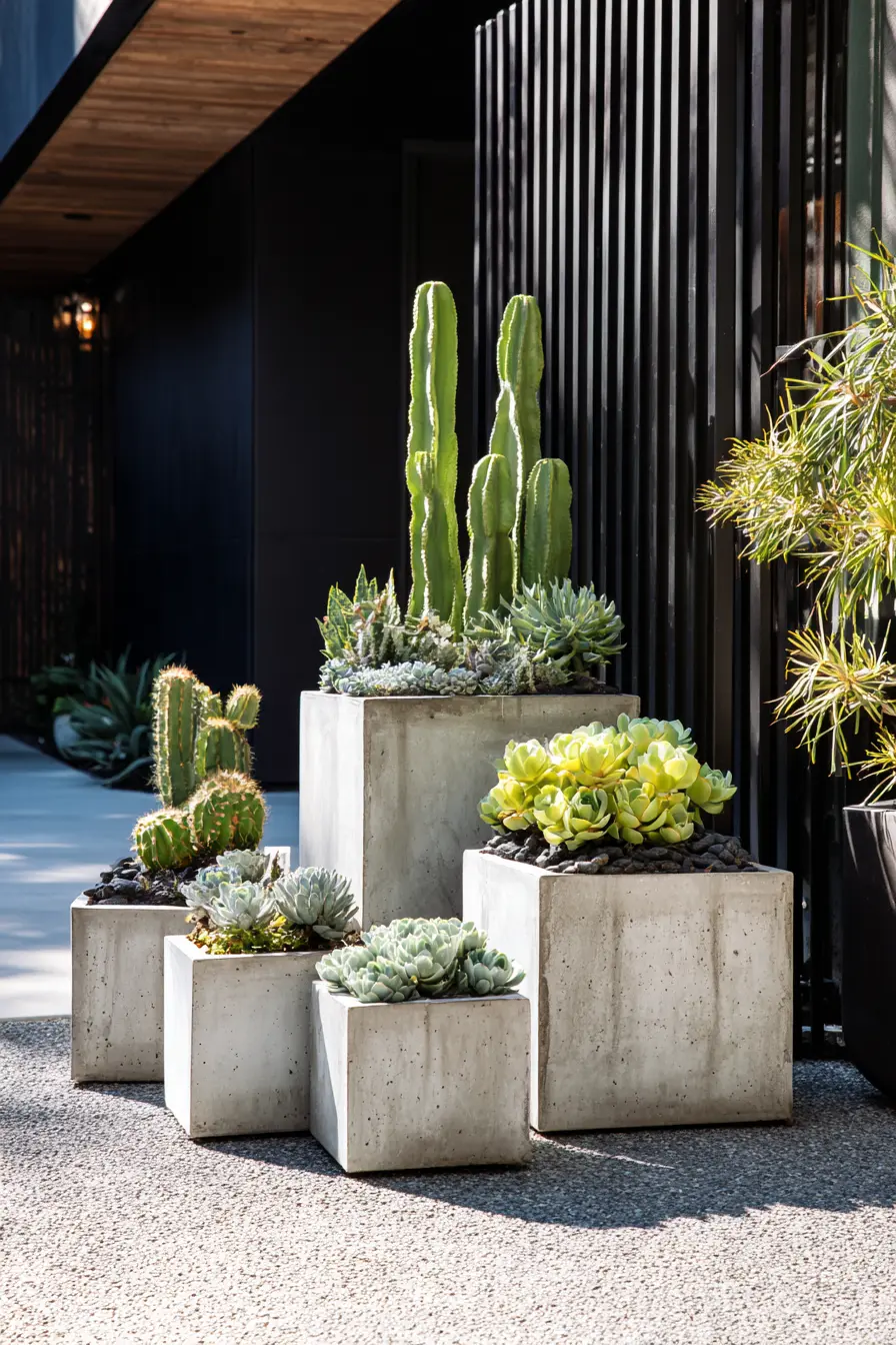 Concrete Cube Planters