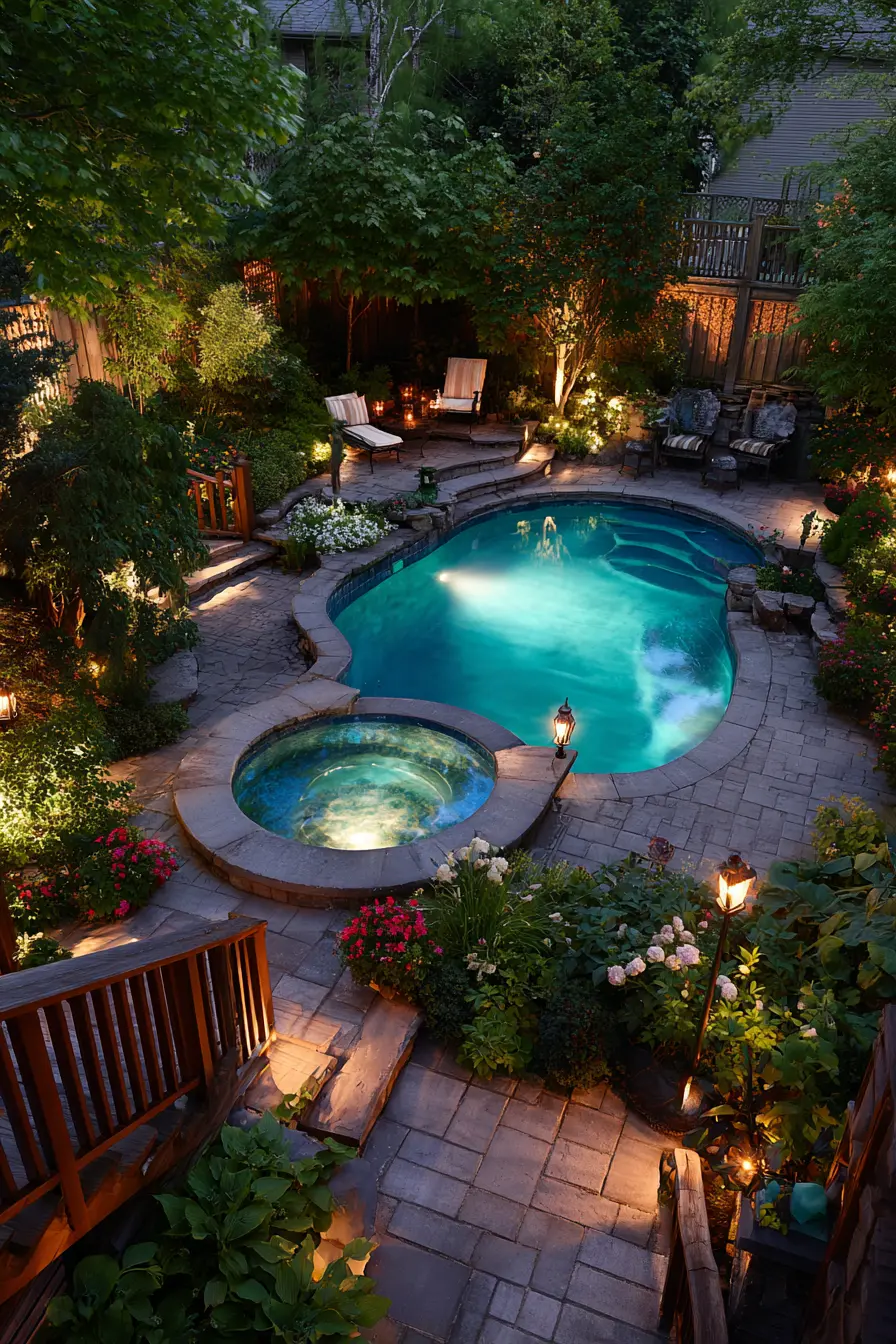 Private Cove Semi Inground Pool