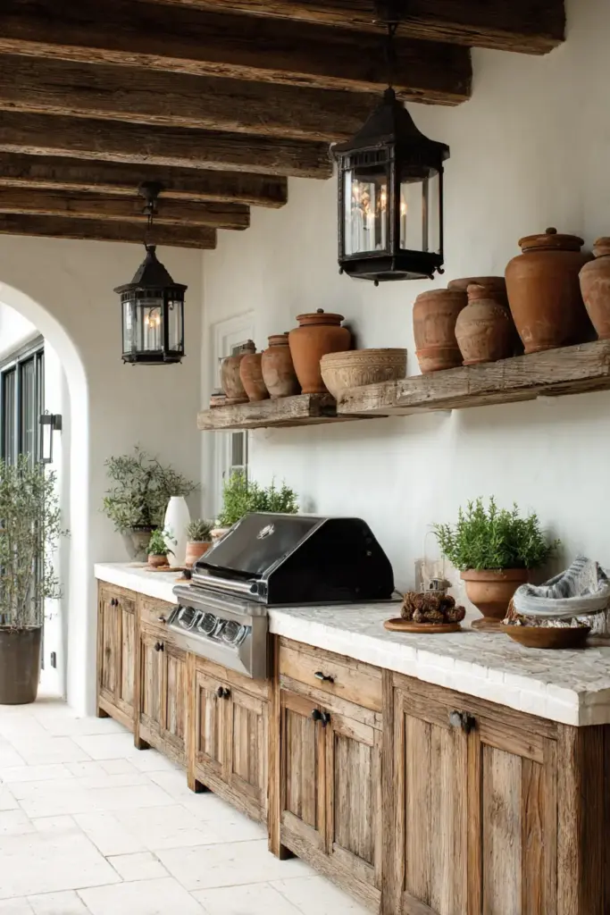 Rustic Outdoor Kitchen Oasis