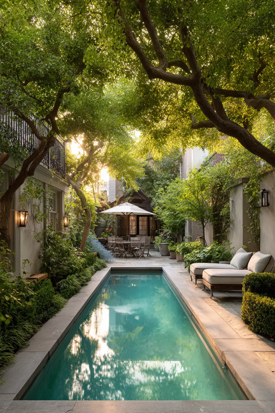 Small Pools for Small Backyards with Shade