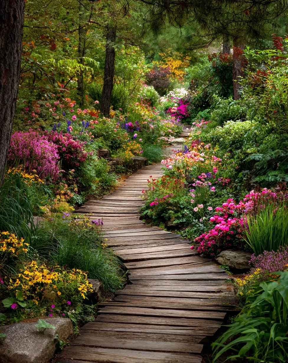 Wooden Plank Walkway