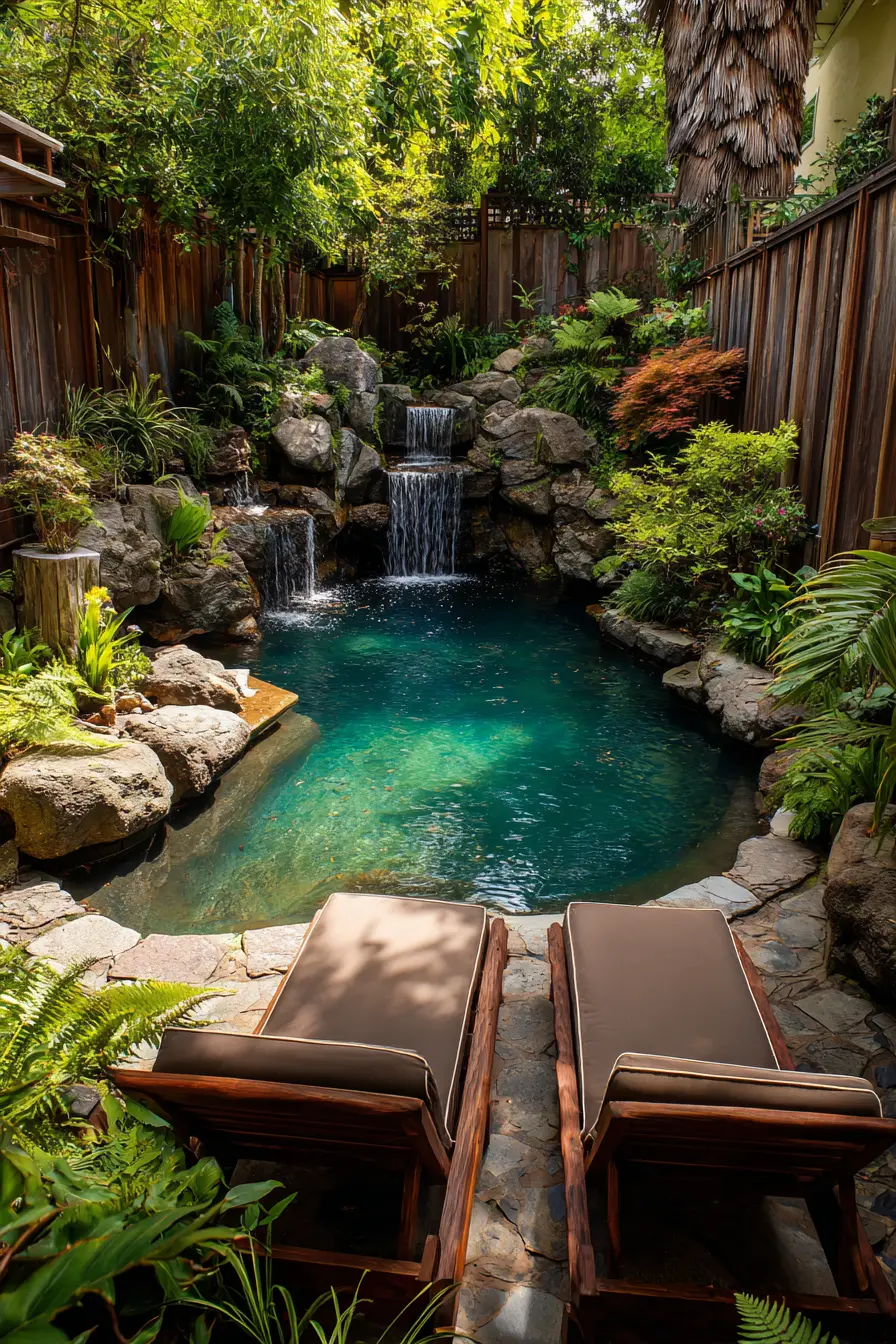 Compact Decks with Waterfall Features