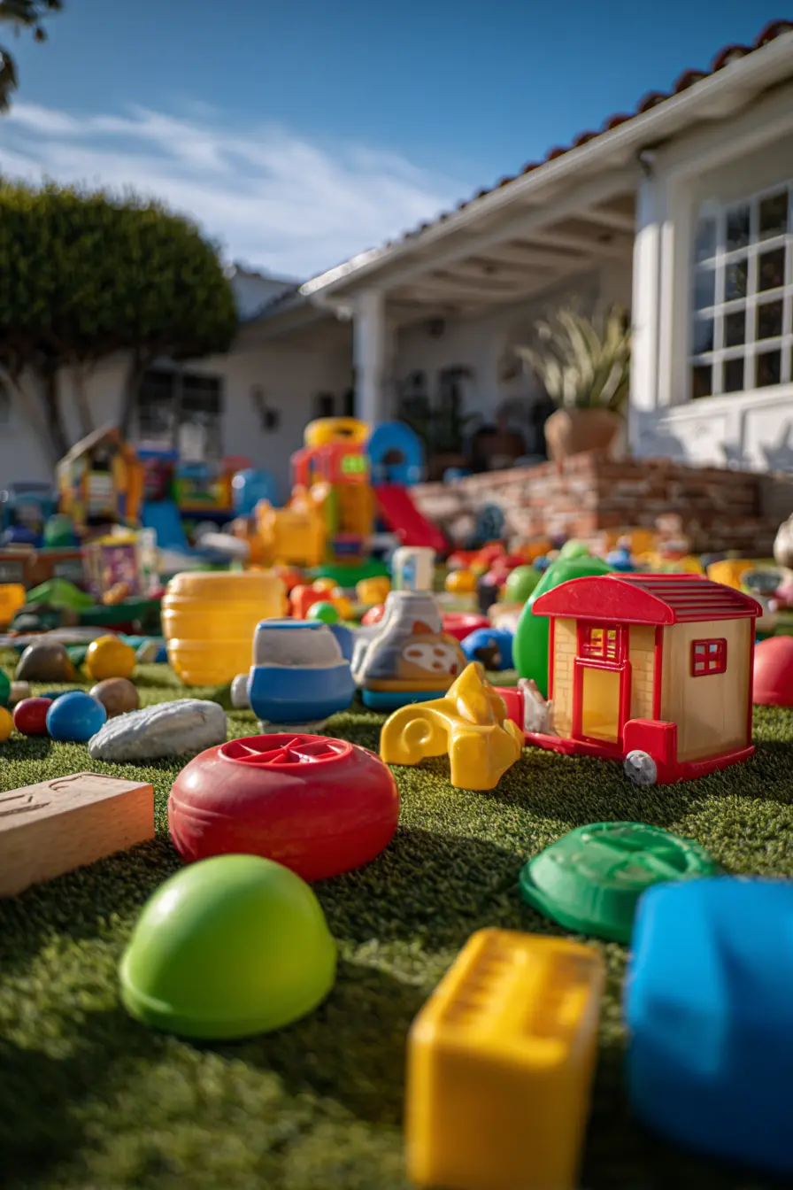 Family-Friendly Patio with Play Area