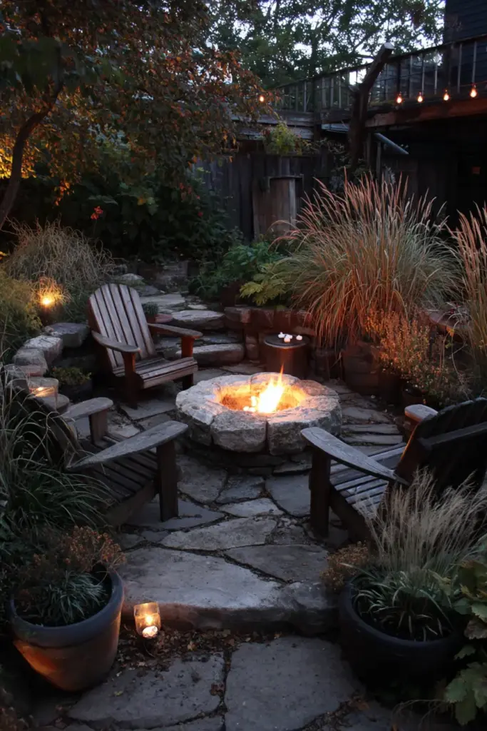 Fire Pit with Garden Seating