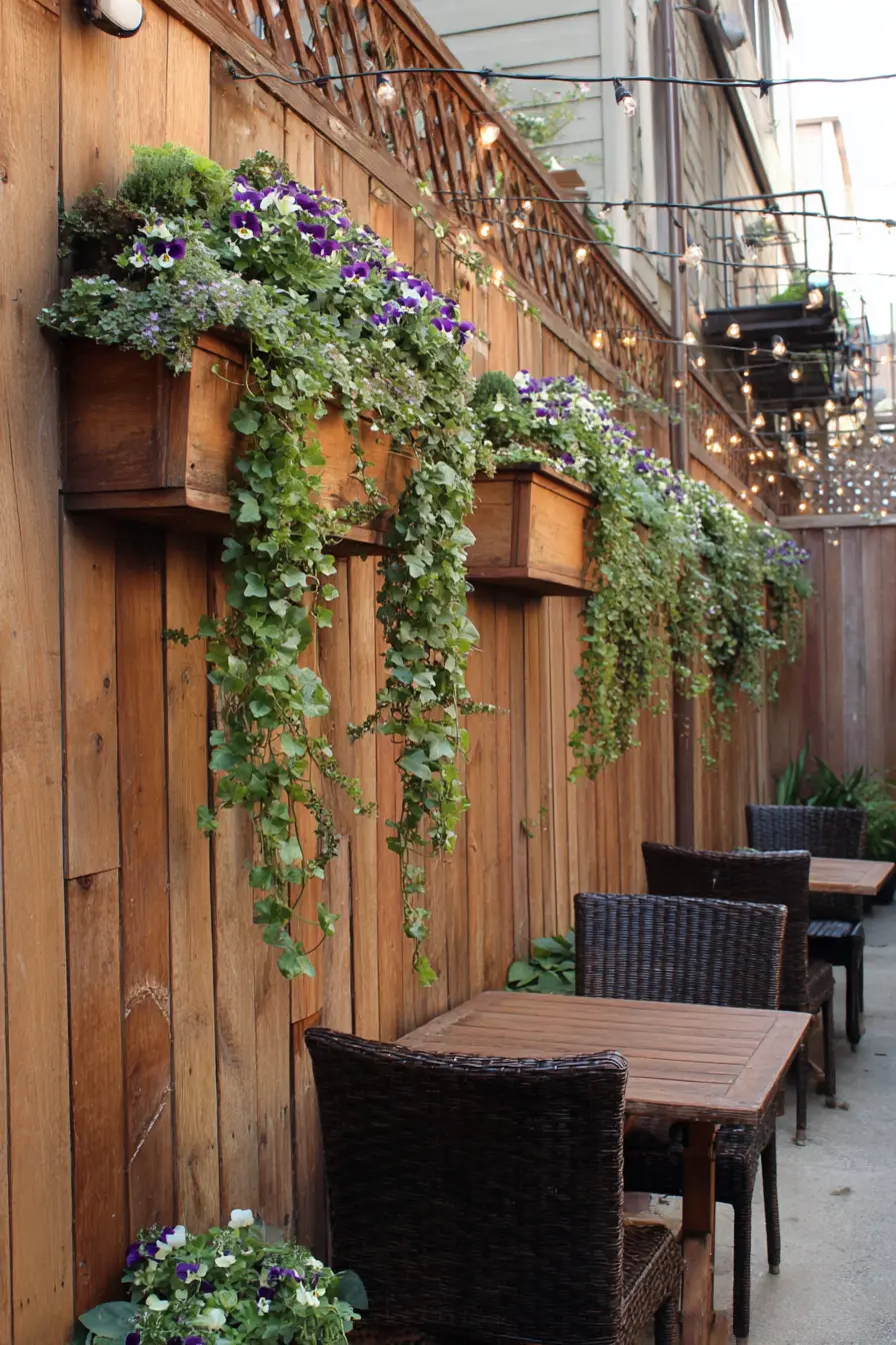 Floating Planter Box Fence