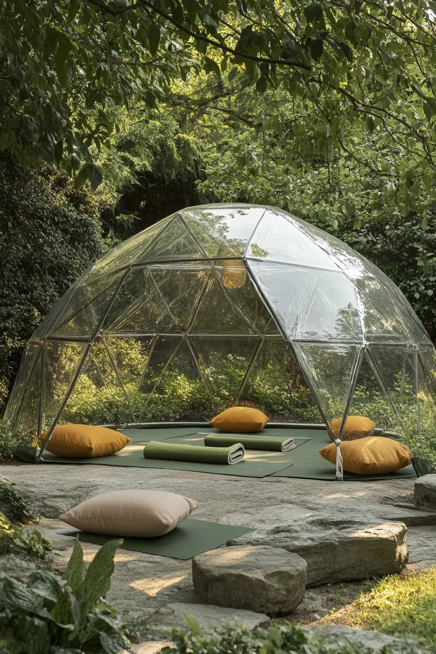 Geodesic Dome Yoga Shelter
