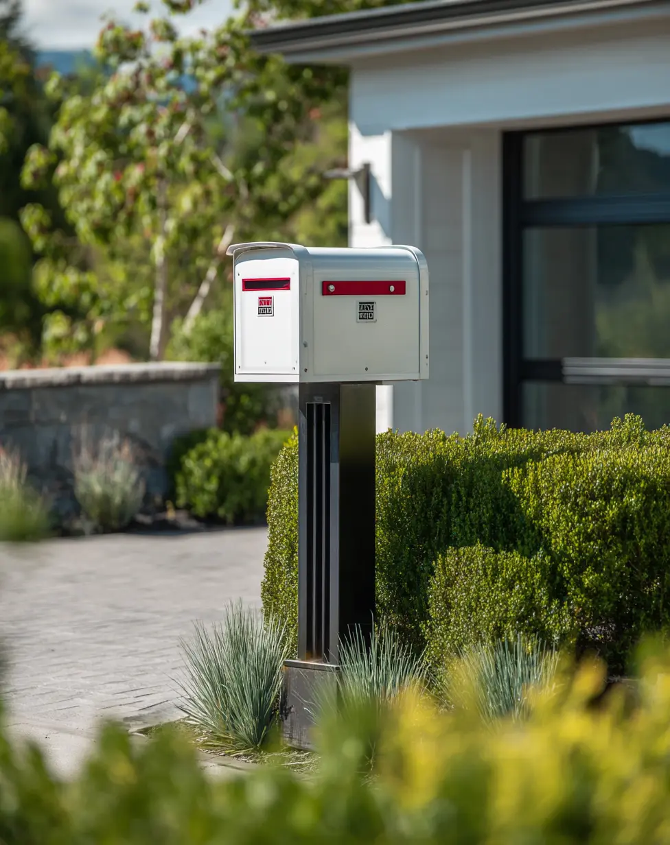 Mailbox with Pillar Mount
