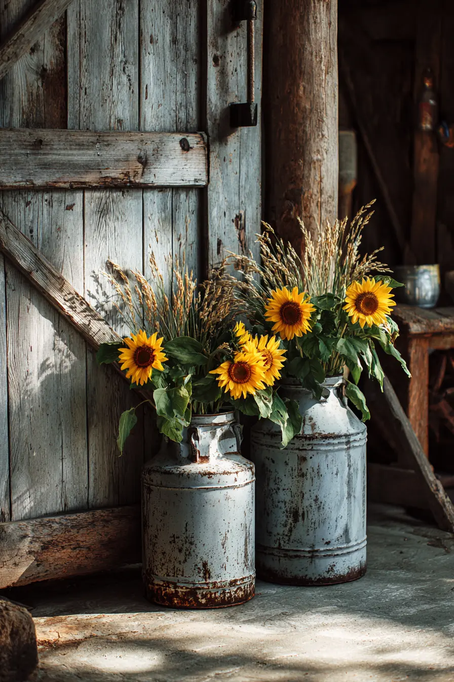 Milk Can Planters