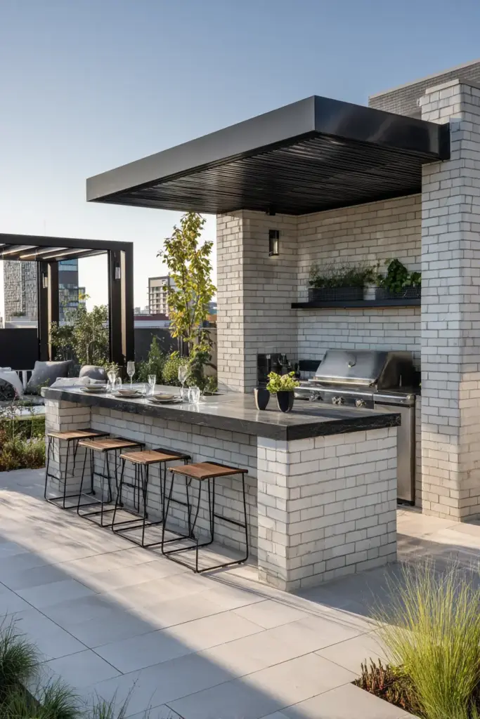 Modern Outdoor Kitchen Oasis