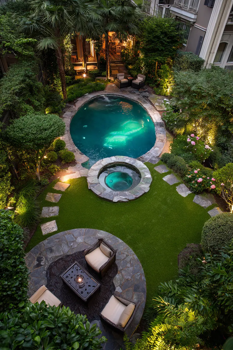 Small Pools with Built‑In Seating