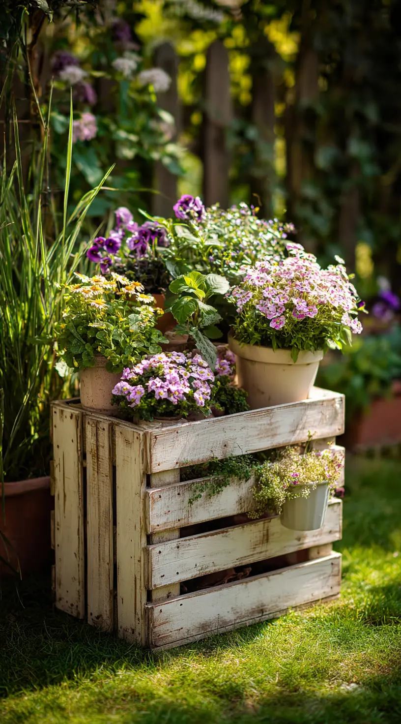 Upcycled Crate Garden