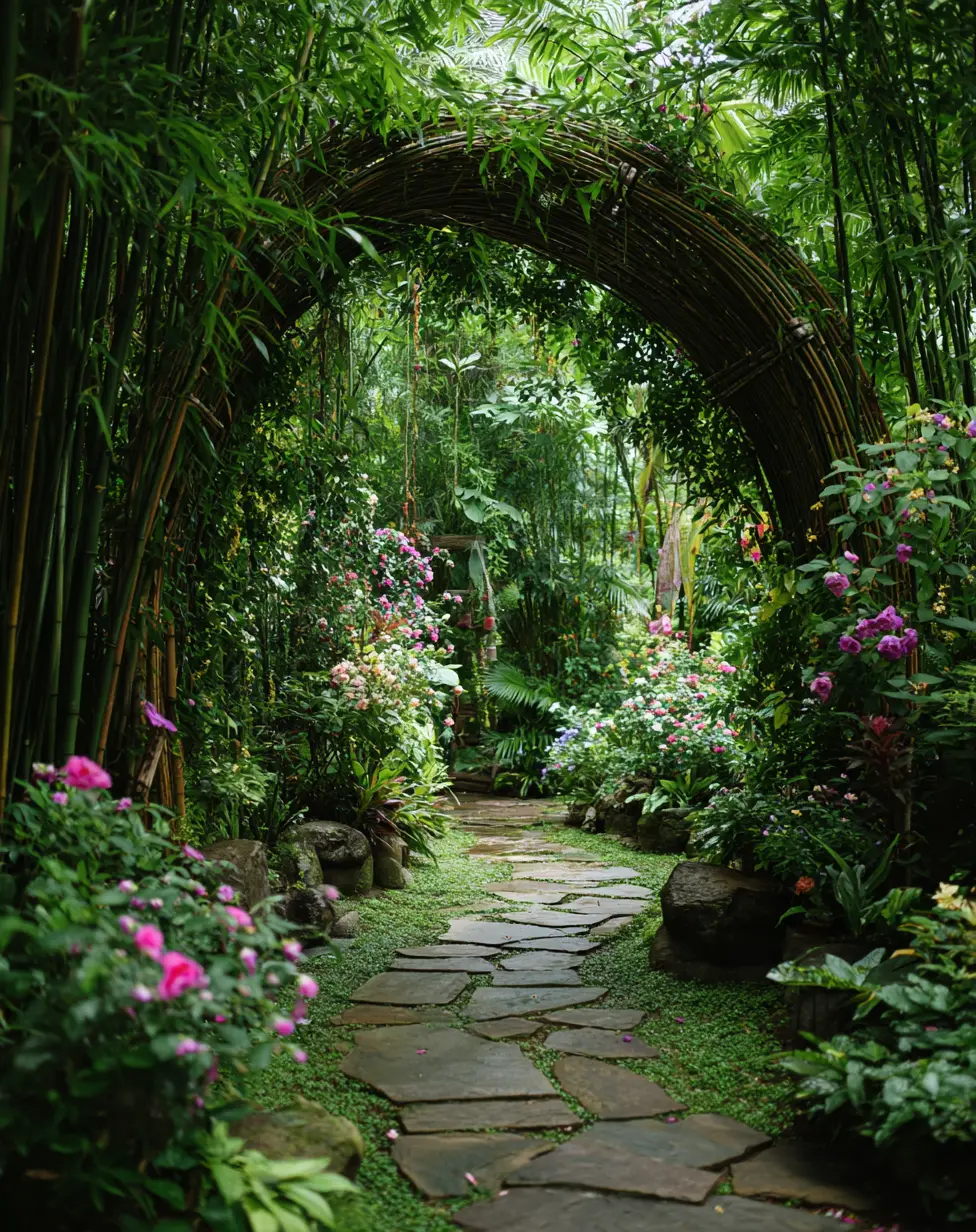 Bamboo arch