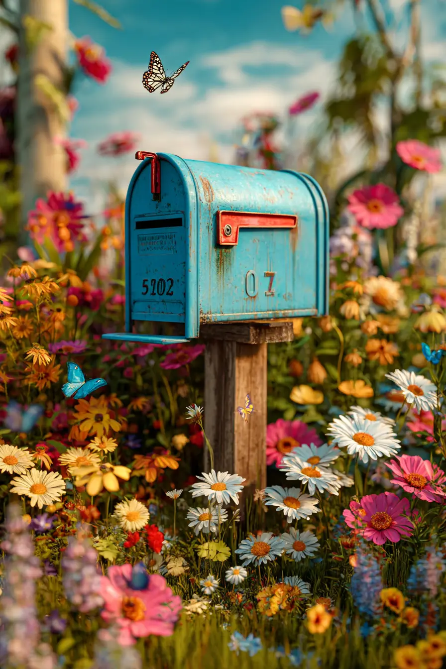 Flower Power Mailbox