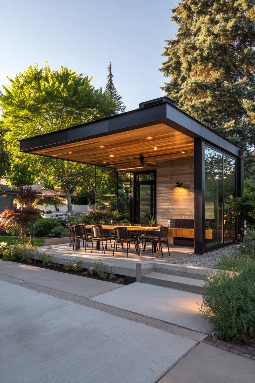 Modern Metal Pavilion for a Sleek Touch