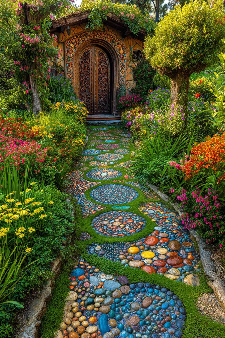 Pebble Mosaic Pathway