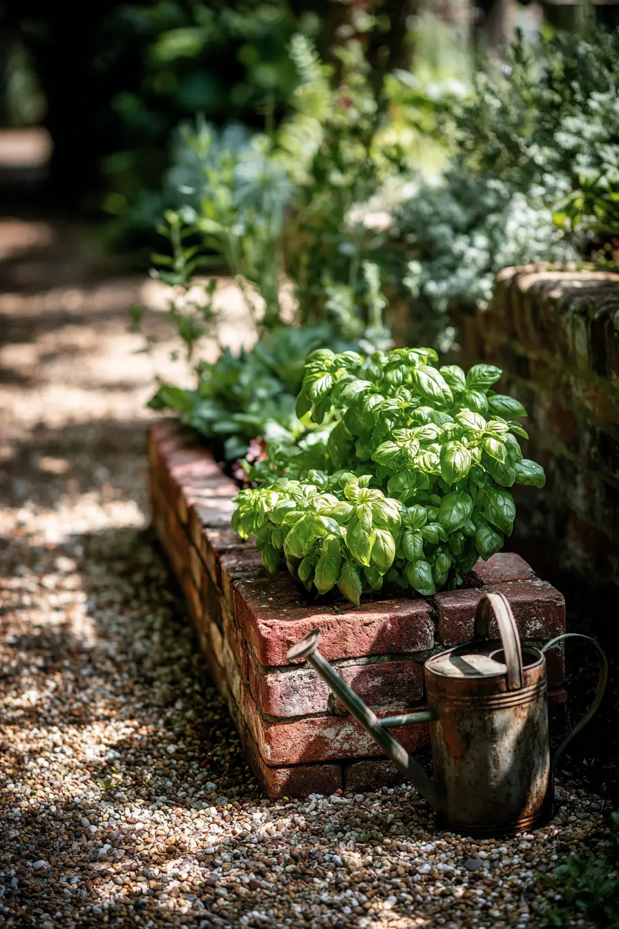 Raised Brick Planter Box