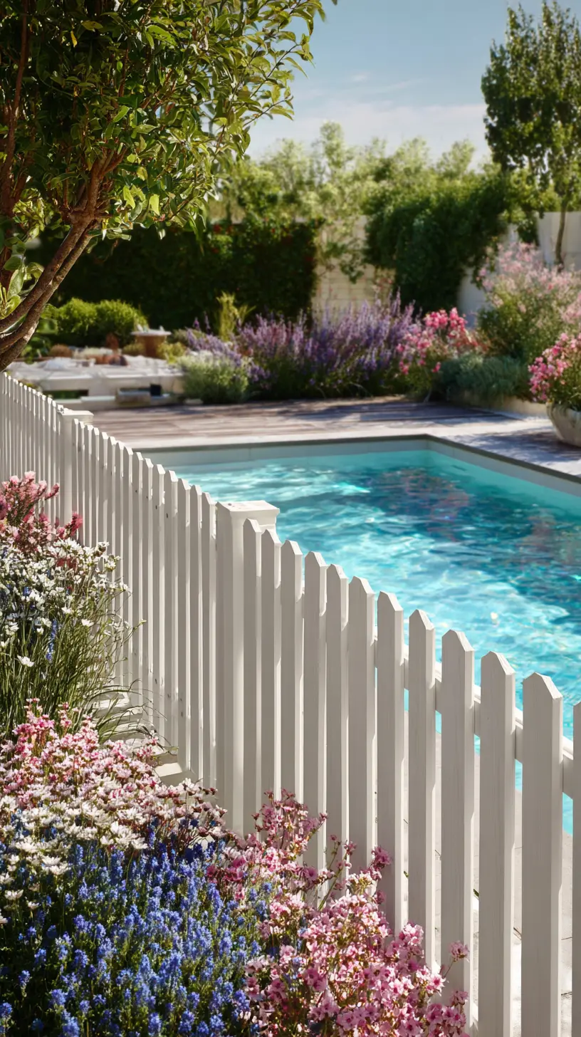 Try a Lap Pool Along the Fence