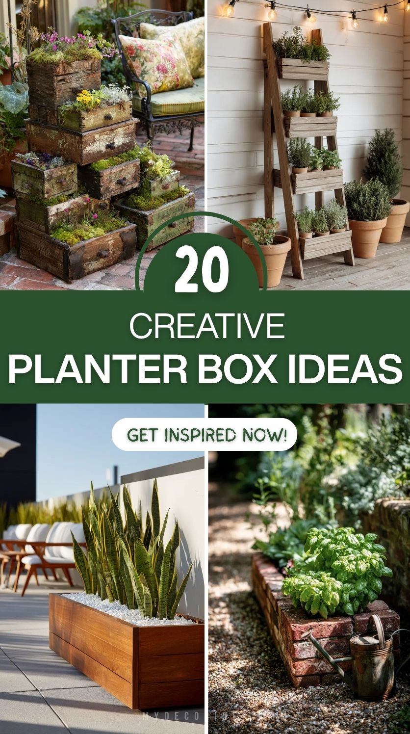 20 Creative Planter Box Ideas to Transform Your Garden Space in 2025
