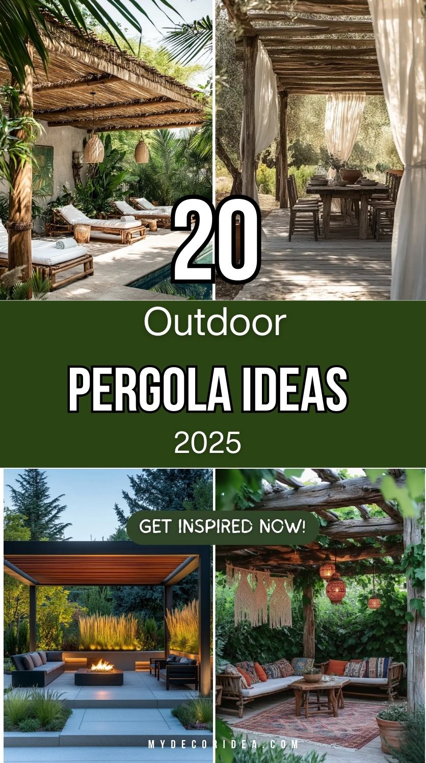 20 Outdoor Pergola Ideas
