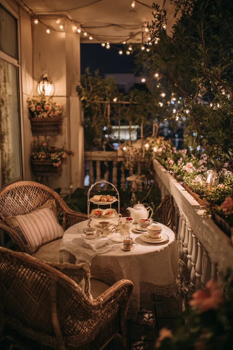 Balcony Tea Party Nook