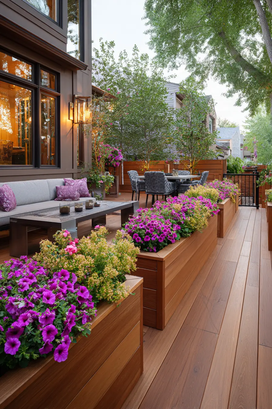 Floating Deck Planter Boxes