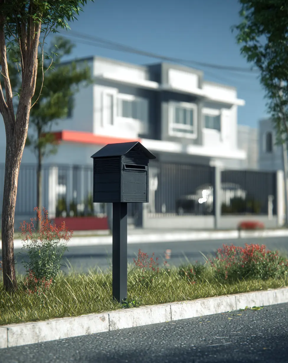 Mailbox with Driveway Mount