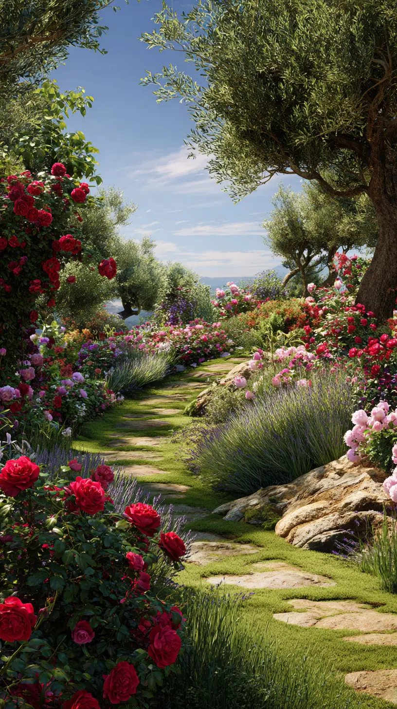 Mediterranean Rose Garden