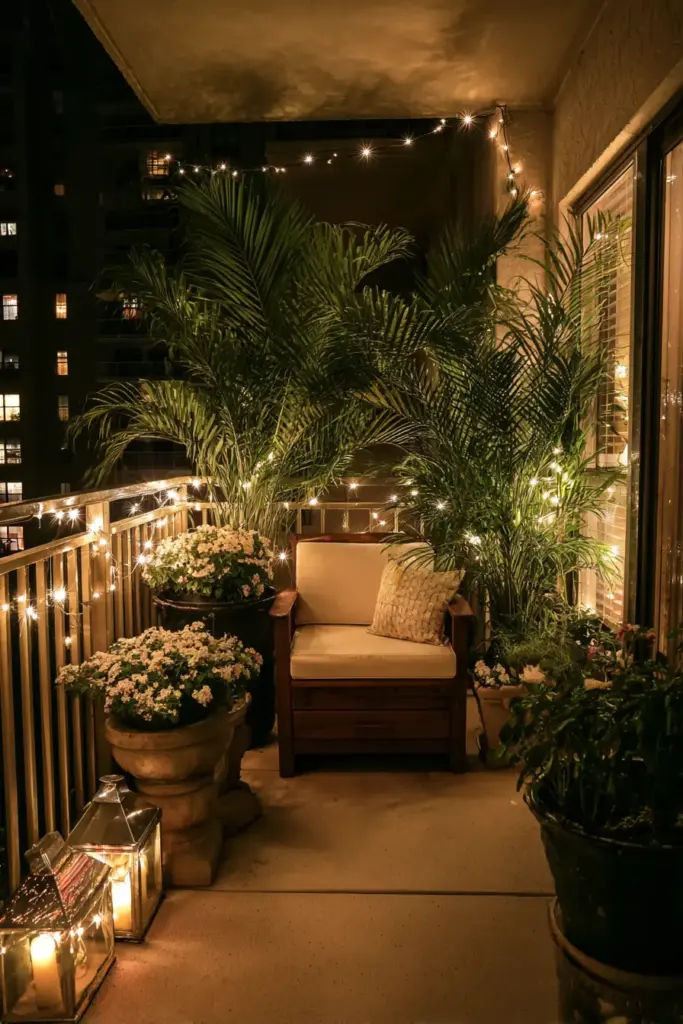 String Light Planter Combo