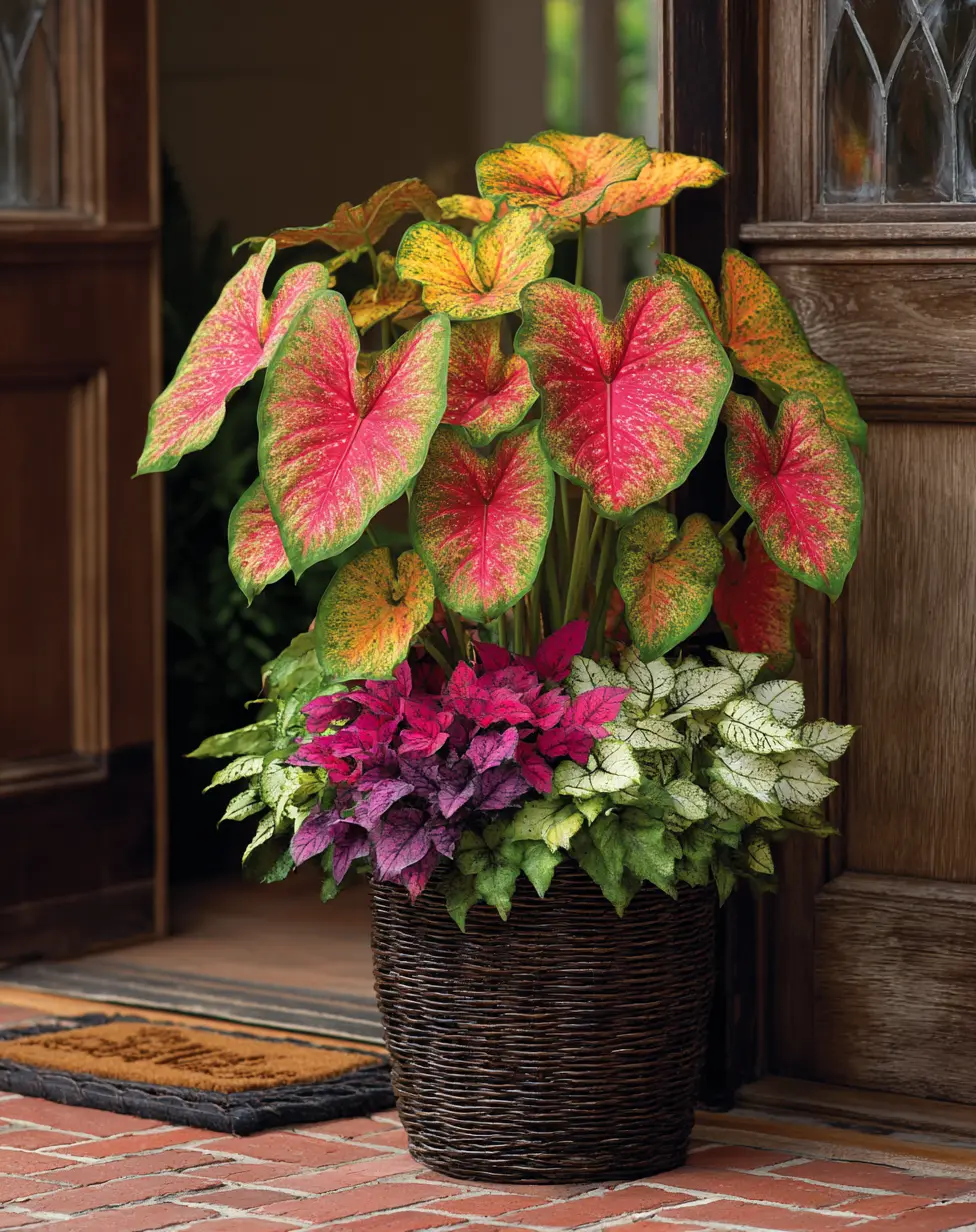 Tropical Oasis Coleus Planter