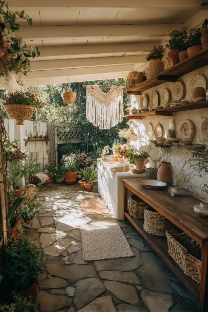 Cozy Bohemian Outdoor Oasis