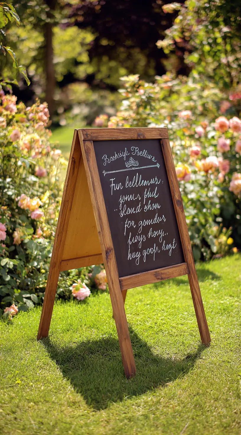 Craft a DIY Outdoor Chalkboard