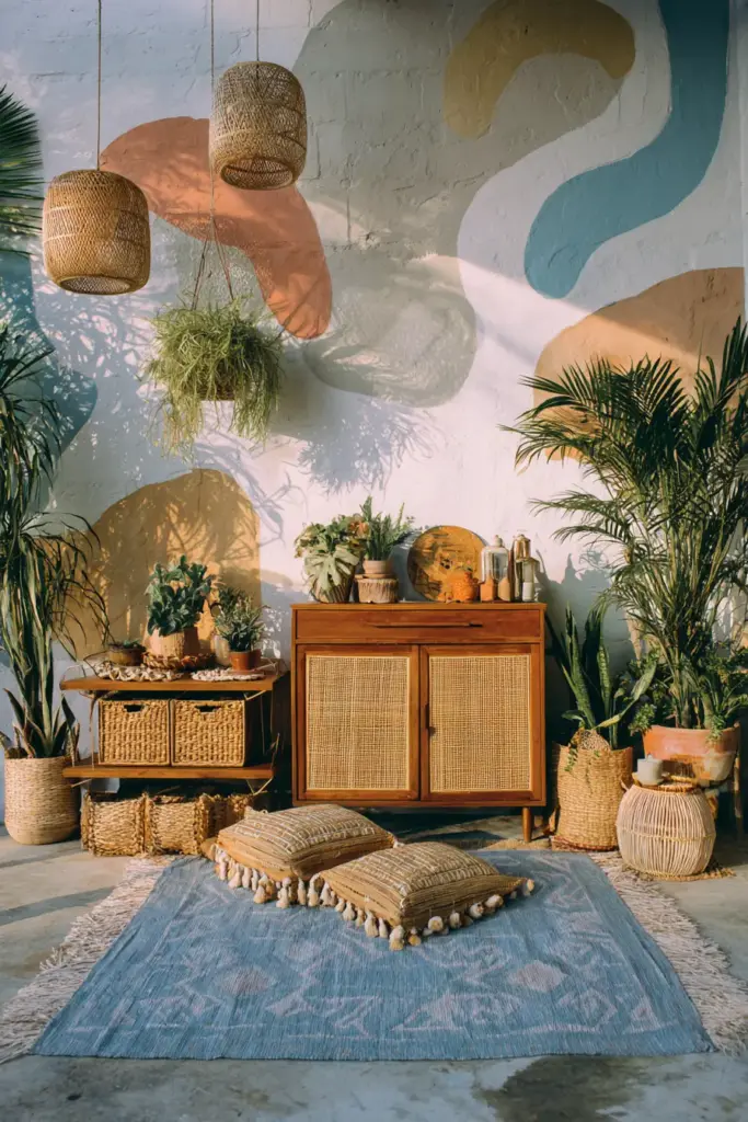 Tropical Bohemian Indoor Oasis