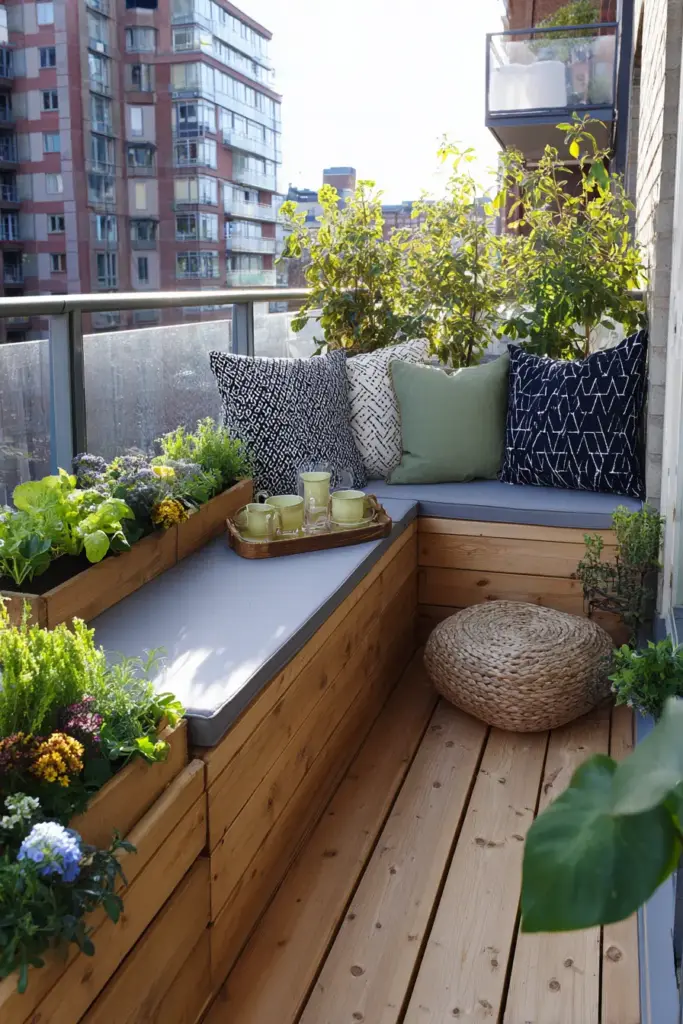 Built-In Bench Planter Combo