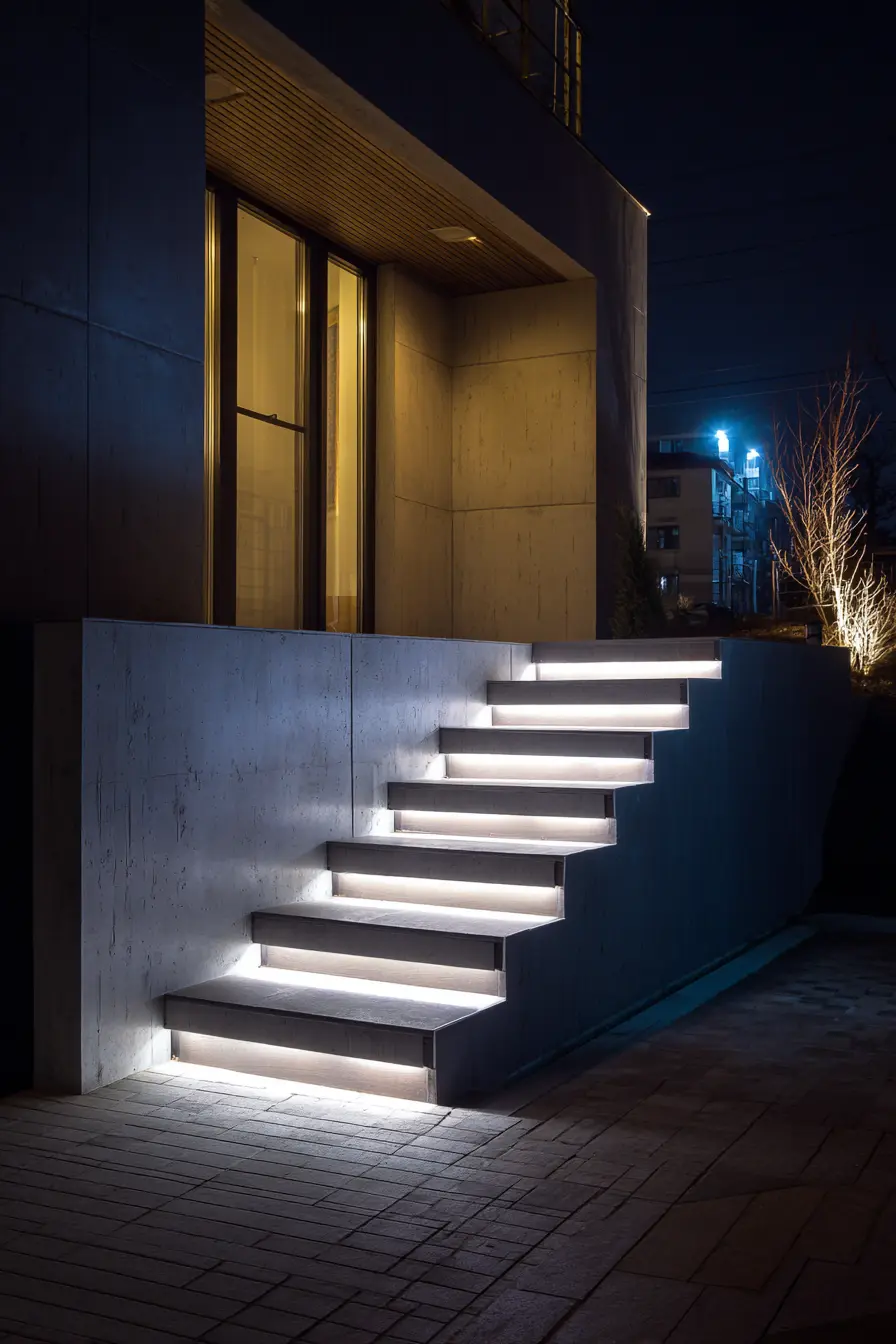 Recessed Stair Lighting