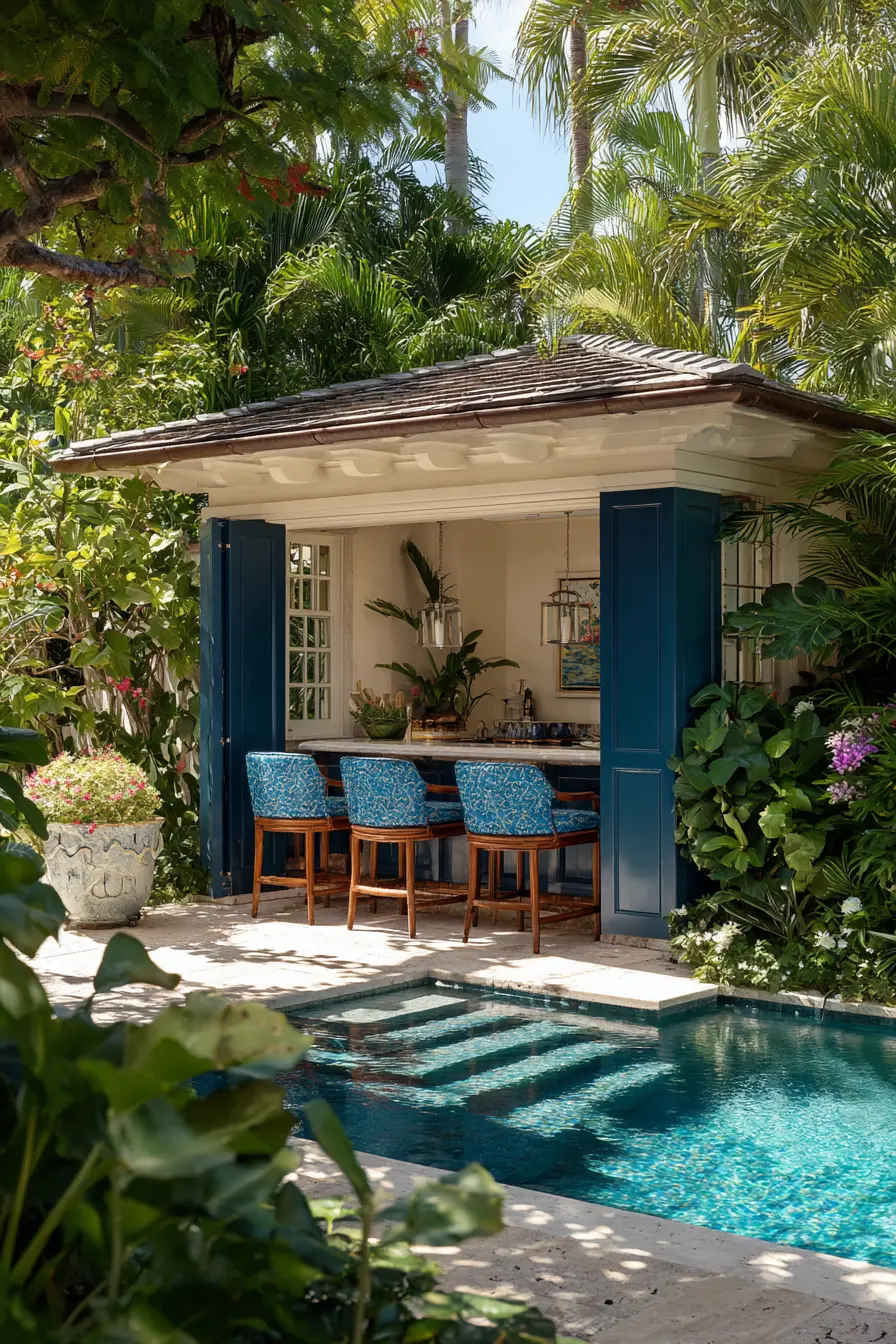Swim-Up Bar for Entertaining